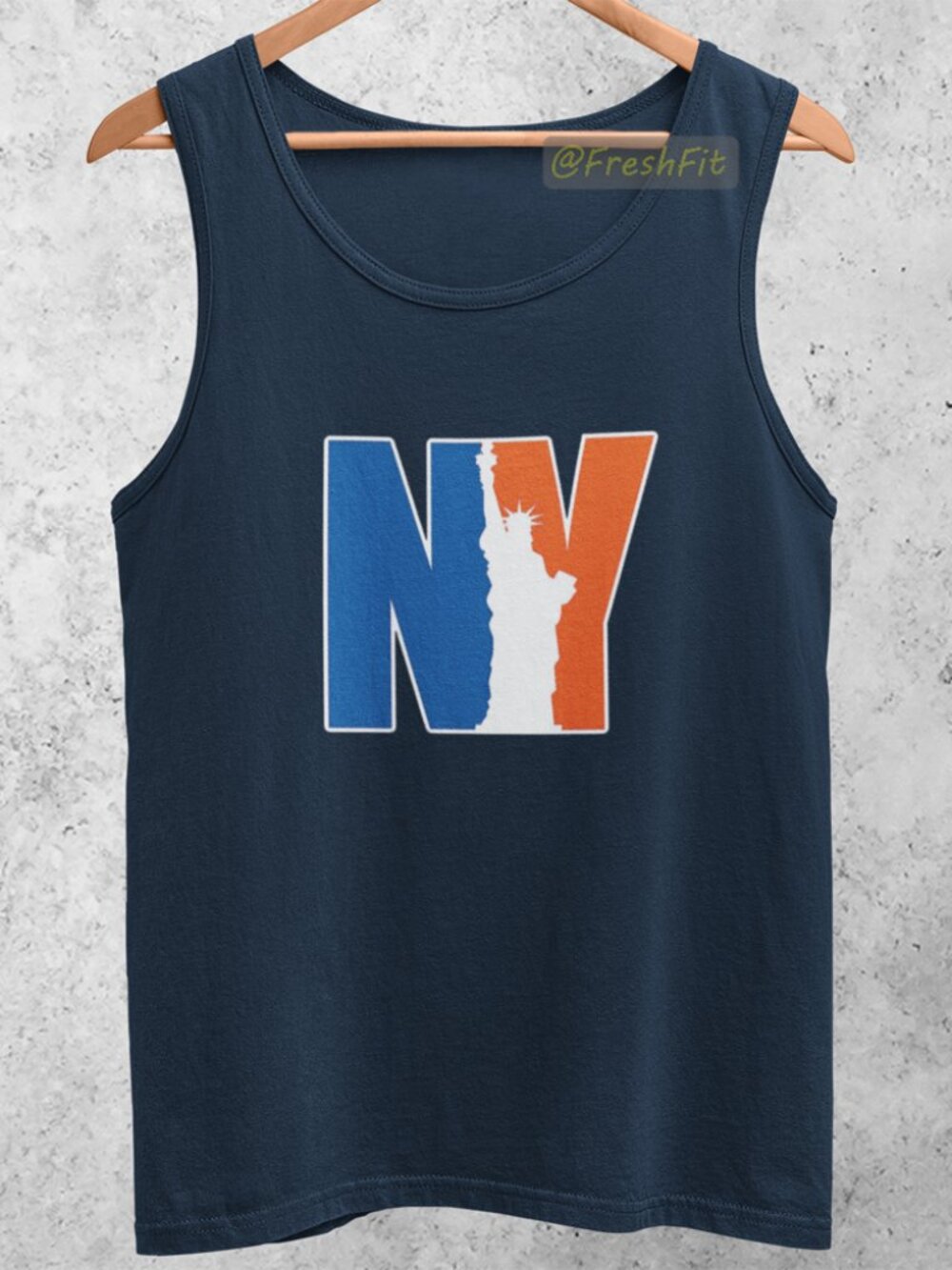 🆕NY Statue of Liberty Team Colors Navy Tank Top